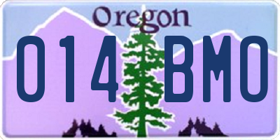 OR license plate 014BMO