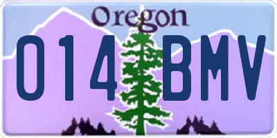 OR license plate 014BMV