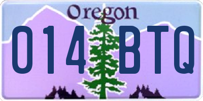 OR license plate 014BTQ