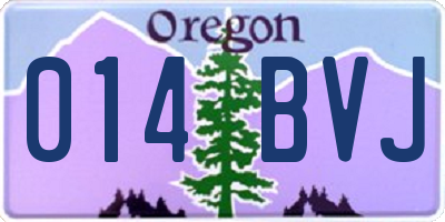 OR license plate 014BVJ