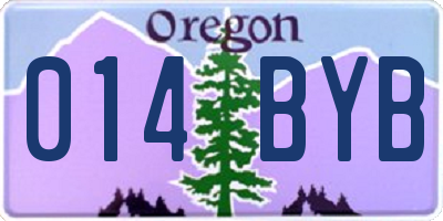 OR license plate 014BYB