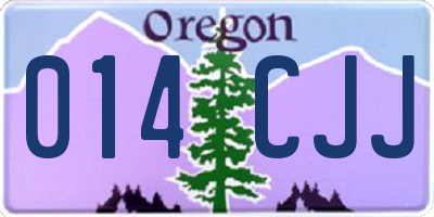 OR license plate 014CJJ