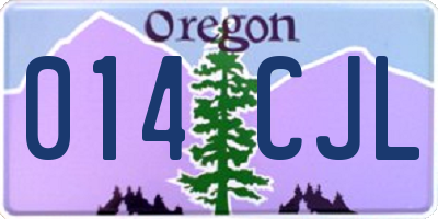 OR license plate 014CJL