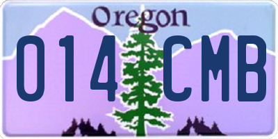 OR license plate 014CMB
