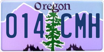 OR license plate 014CMH