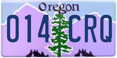 OR license plate 014CRQ