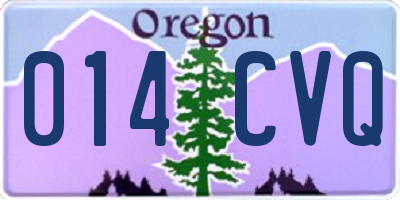 OR license plate 014CVQ