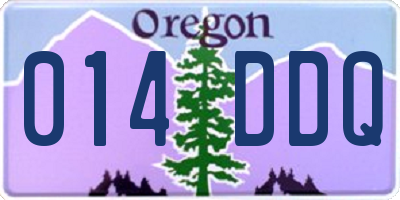 OR license plate 014DDQ
