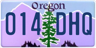 OR license plate 014DHQ