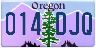 OR license plate 014DJQ