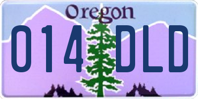 OR license plate 014DLD