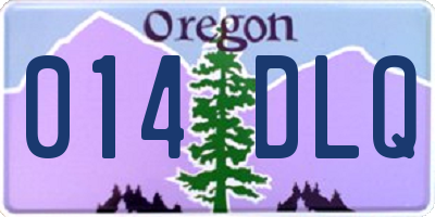 OR license plate 014DLQ
