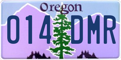 OR license plate 014DMR