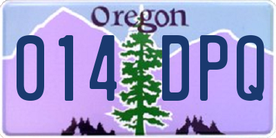 OR license plate 014DPQ