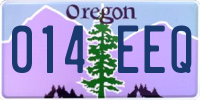 OR license plate 014EEQ