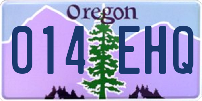 OR license plate 014EHQ