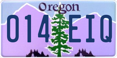 OR license plate 014EIQ