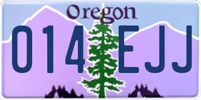 OR license plate 014EJJ