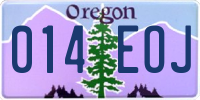 OR license plate 014EOJ