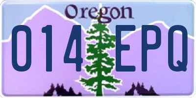 OR license plate 014EPQ