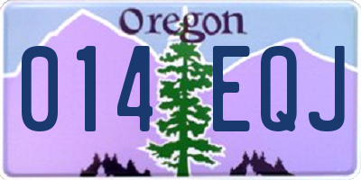 OR license plate 014EQJ