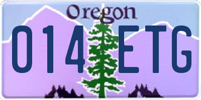OR license plate 014ETG
