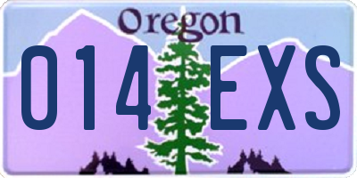 OR license plate 014EXS