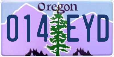 OR license plate 014EYD