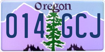 OR license plate 014GCJ
