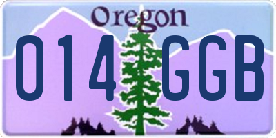 OR license plate 014GGB