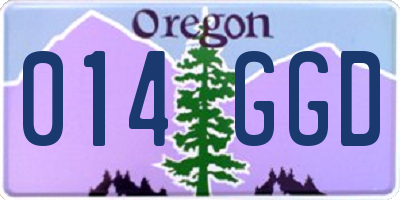 OR license plate 014GGD
