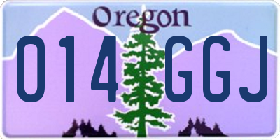 OR license plate 014GGJ