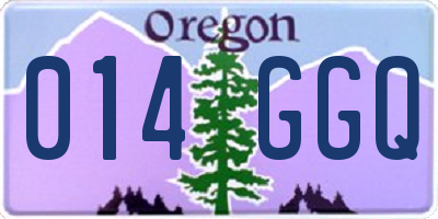 OR license plate 014GGQ