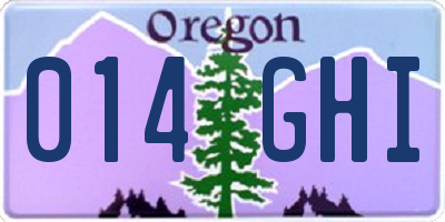 OR license plate 014GHI