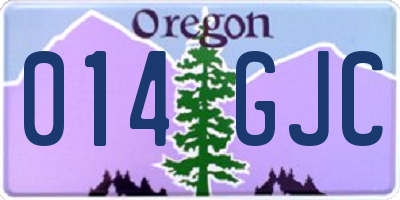 OR license plate 014GJC