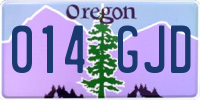 OR license plate 014GJD