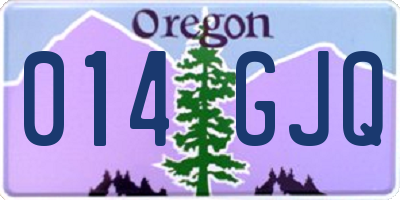 OR license plate 014GJQ