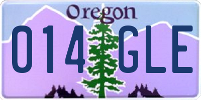 OR license plate 014GLE
