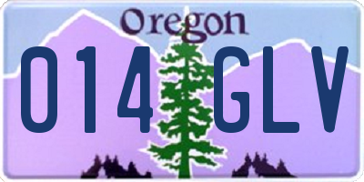 OR license plate 014GLV