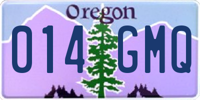 OR license plate 014GMQ