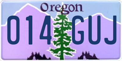 OR license plate 014GUJ