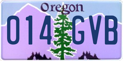 OR license plate 014GVB