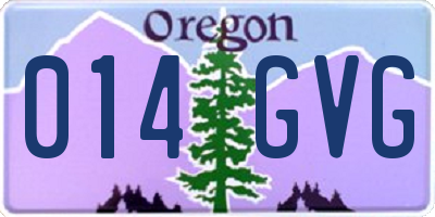 OR license plate 014GVG
