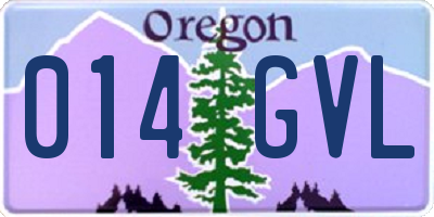 OR license plate 014GVL