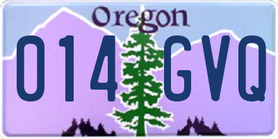 OR license plate 014GVQ