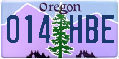 OR license plate 014HBE