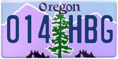 OR license plate 014HBG