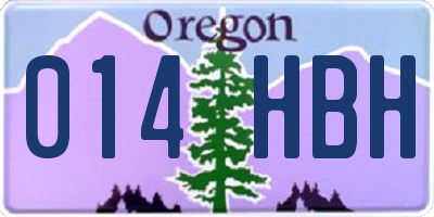 OR license plate 014HBH