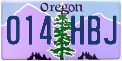 OR license plate 014HBJ