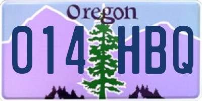 OR license plate 014HBQ